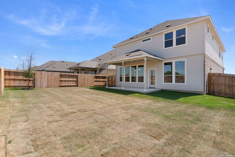 Exterior details and patio area of a home in Stream Waters, Seguin (Image 4). Exterior details and patio area of a home in Stream Waters, Seguin (Image 4).