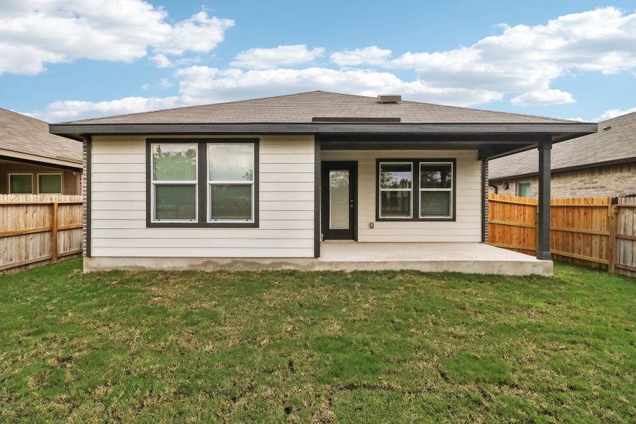 Back exterior of the Cascade floorplan at a Meritage Homes community.