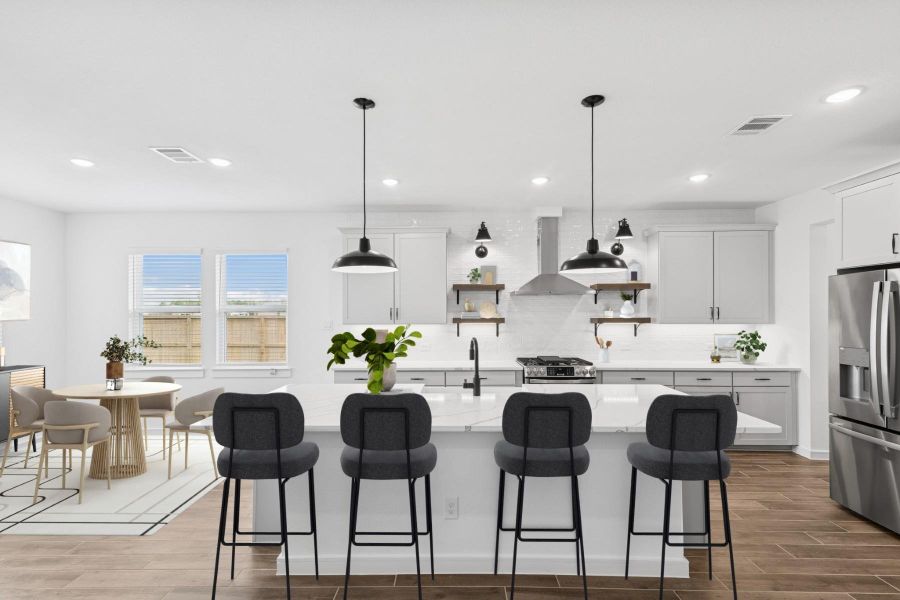 Gourmet island kitchen (*Photo not of actual home and used for illustration purposes only.)