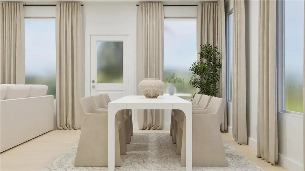 Furnished interior view inside a new home in Ranches at Lake McLeod, Eagle Lake (Image 21).