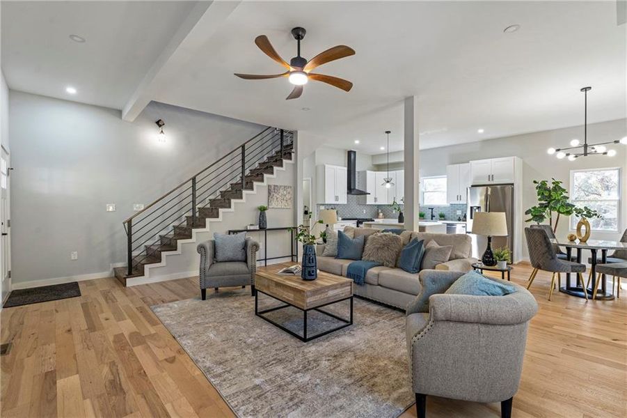 Furnished interior view inside a new home in , Atlanta (Image 37).