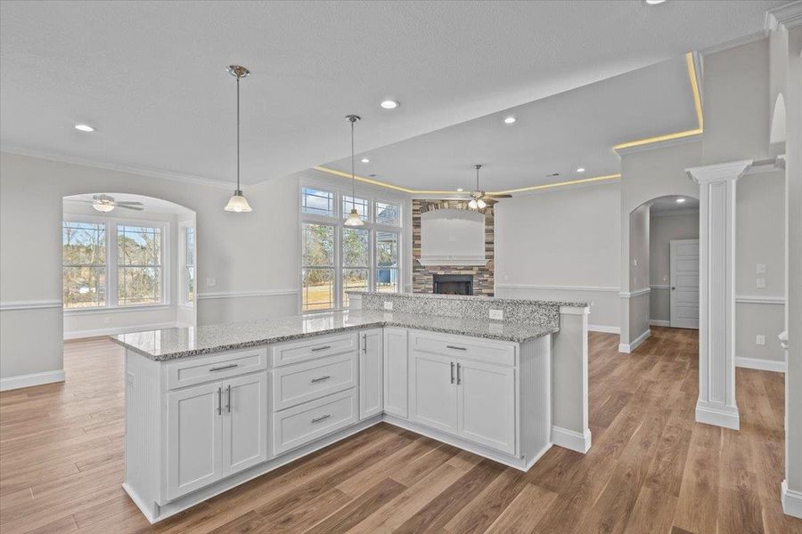 Furnished interior view inside a new home in Messer Farms, Inman (Image 9).