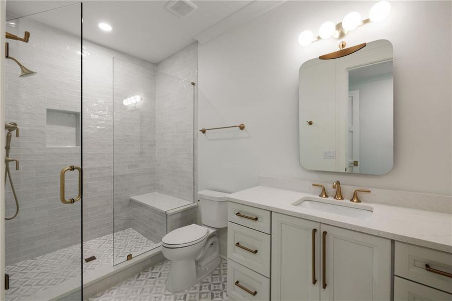 Furnished interior view inside a new home in , Atlanta (Image 10).