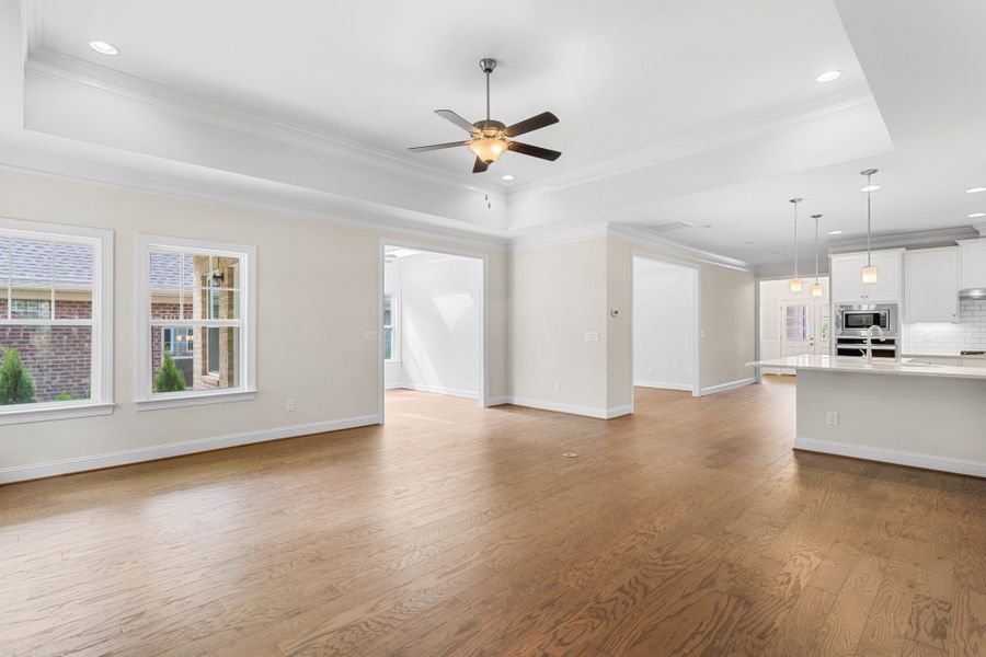 Representative unfurnished interior of a home built from the Somerset by Keystone Homes NC in Weybridge, Burlington (Image 26).