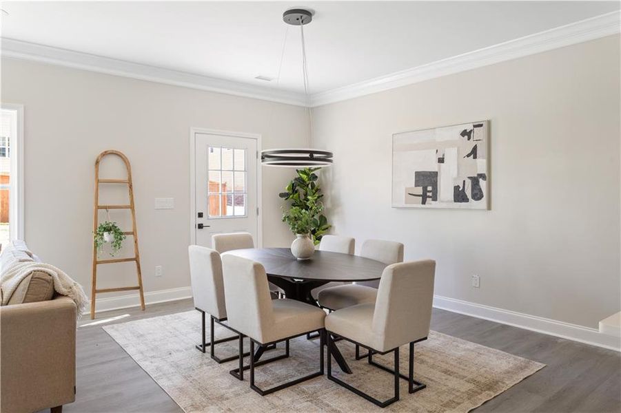 Furnished interior view inside a new home in , Atlanta (Image 8).