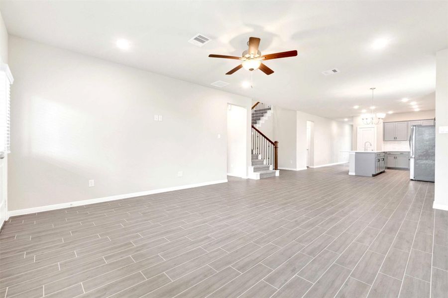 Upgraded flooring throughout home