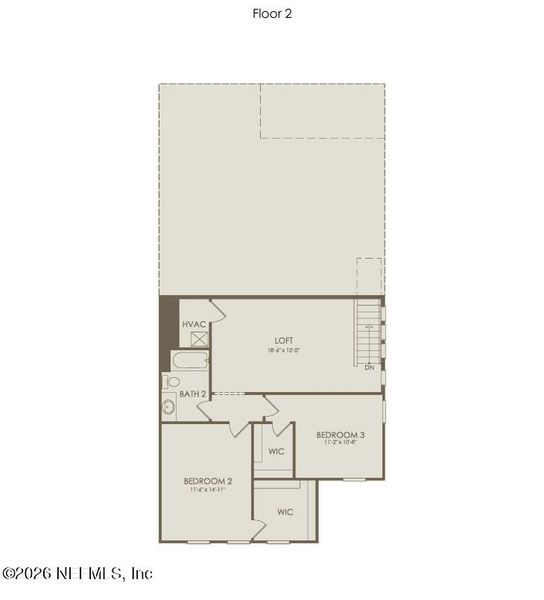 2D floor plan layout of this home in Seminole Palms, Palm Coast, FL (Image 3). 2D floor plan layout of this home in Seminole Palms, Palm Coast, FL (Image 3).