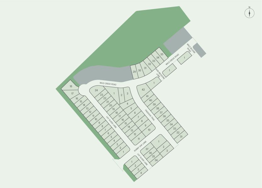 Image 21 representing the Fox Hollow by Pulte Homes in Lily Springs, Seguin, TX.