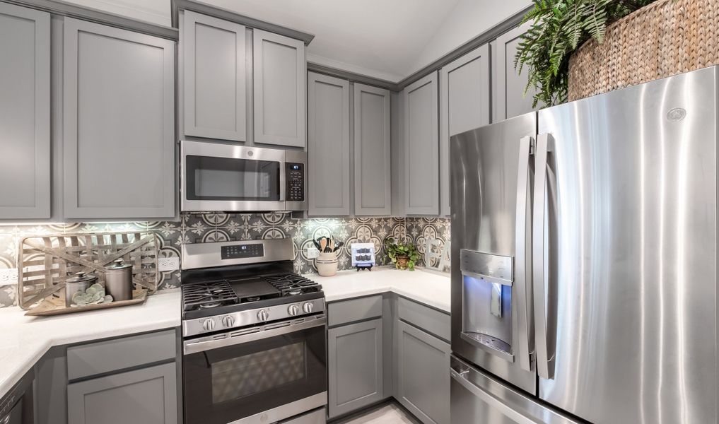 Kitchen with stainless appliances