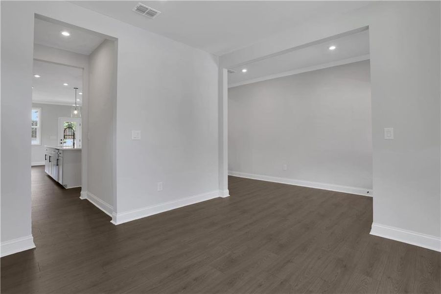 Spacious, unfurnished interior of a new home in The Paddocks at Doc Hughes, Buford (Image 36). Spacious, unfurnished interior of a new home in The Paddocks at Doc Hughes, Buford (Image 36).