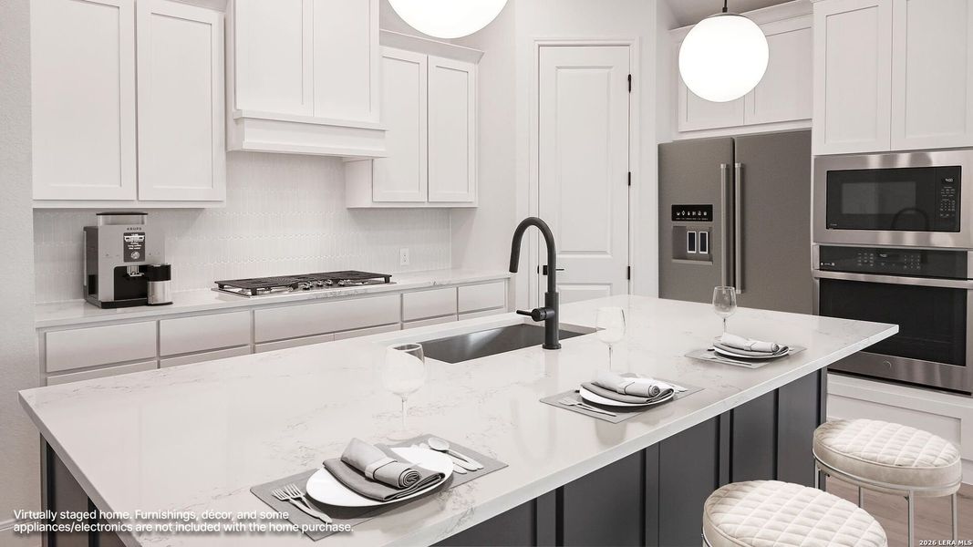 Furnished interior view inside a new home in Meadows of Mill Creek, Seguin (Image 12).