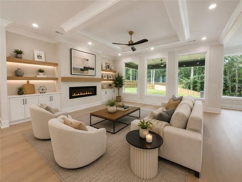 Furnished interior view inside a new home in , Dacula (Image 33).
