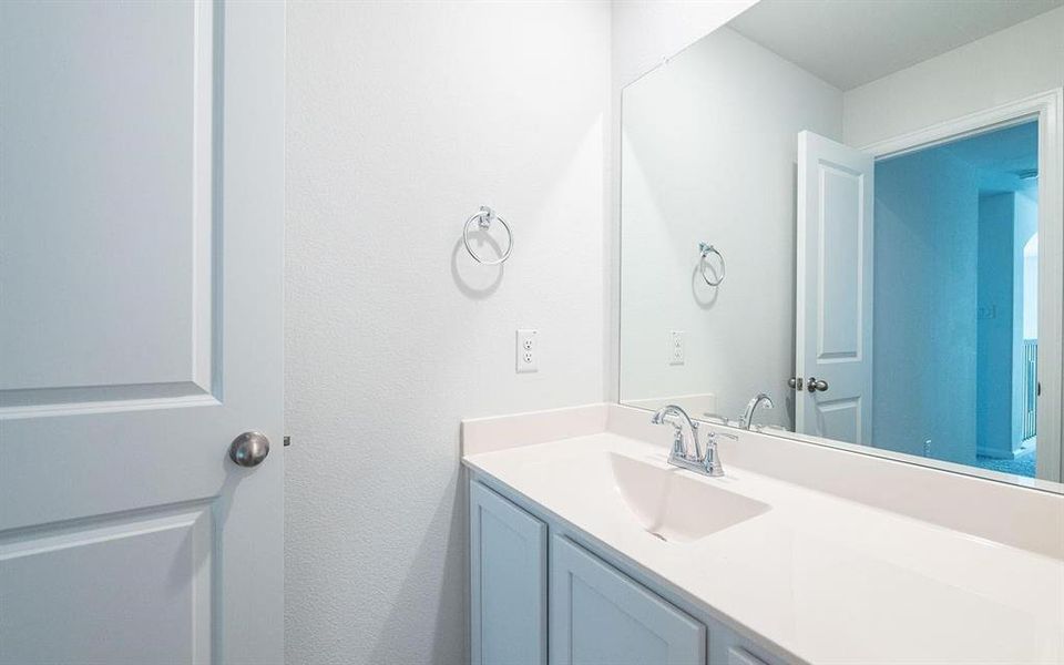 Bathroom featuring vanity