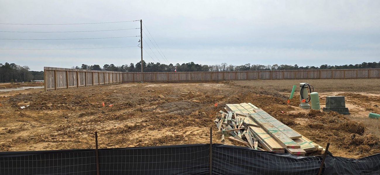 Site preparation for new homesites in Granger Pines, Conroe (Image 21).