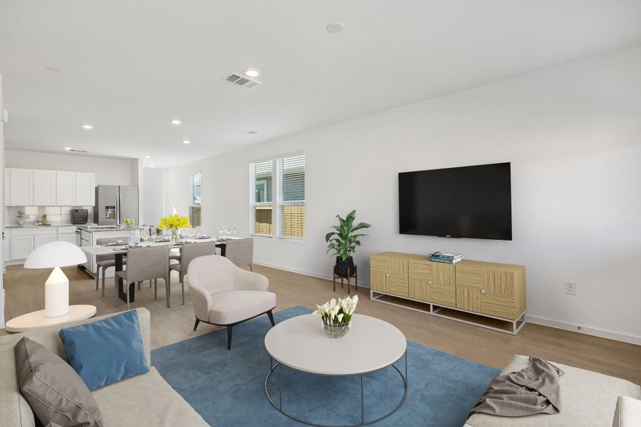 Furnished interior view inside a new home in Decker Farms, Magnolia (Image 7).