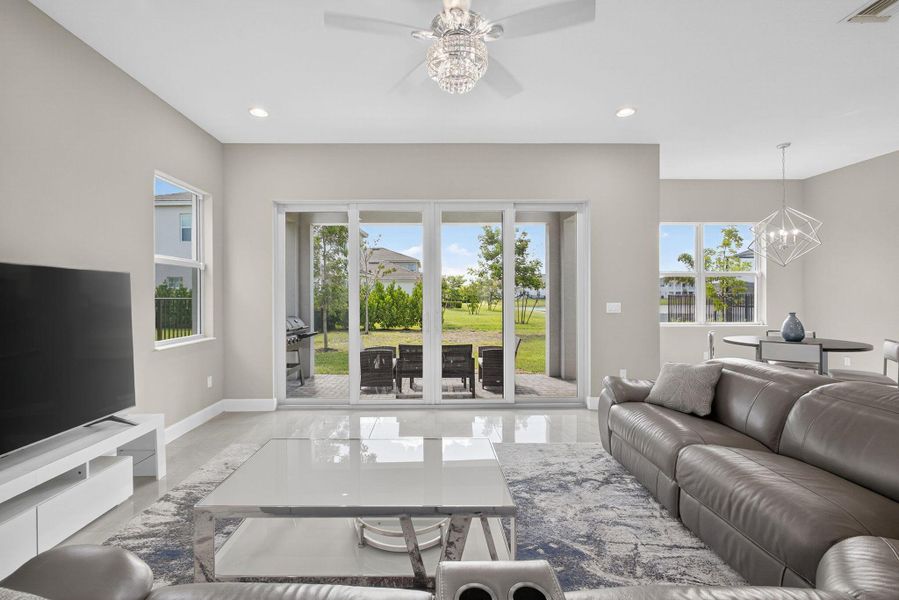 Furnished interior view inside a new home in , The Acreage (Image 47).