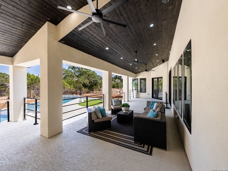 Exterior details and patio area of a home in , Boerne (Image 30).