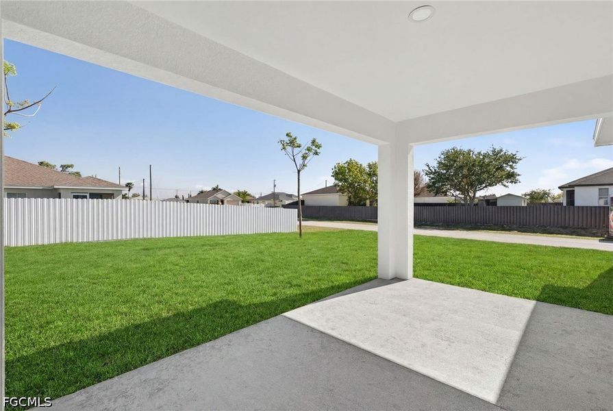 Exterior details and patio area of a home in Cape Coral, Cape Coral (Image 19).