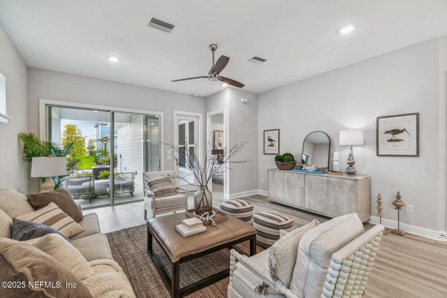 Furnished interior view inside a new home in Seabrook Village 40’ Rear Entry, Nocatee (Image 6).