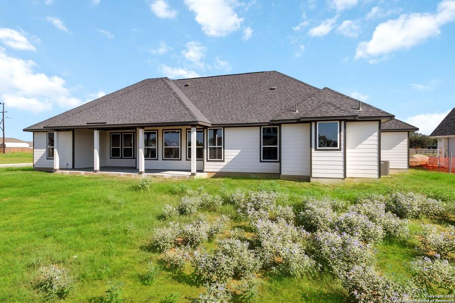 Front exterior of a new home in Bonita Vista, Pleasanton, TX, highlighting curb appeal (Image 15).