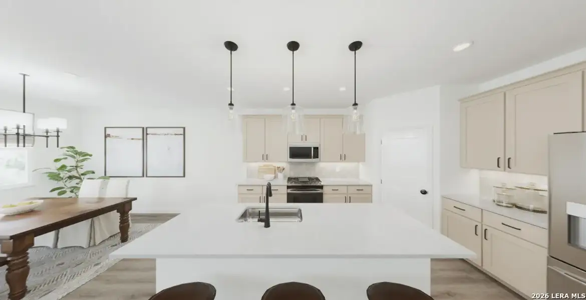 Furnished interior view inside a new home in The Wilder, Adkins (Image 8).