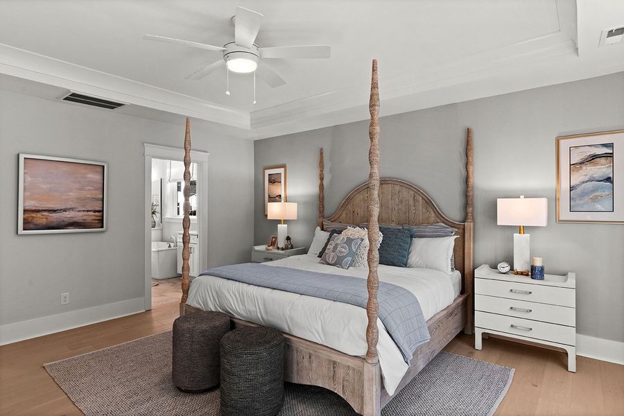 Representative furnished interior of a home built from the The Emerson by RobuckHomes in Stonehedge, Leesville (Image 55).