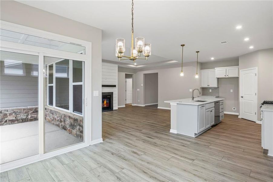 Furnished interior view inside a new home in Laurel Farms, Dallas (Image 14). Furnished interior view inside a new home in Laurel Farms, Dallas (Image 14).