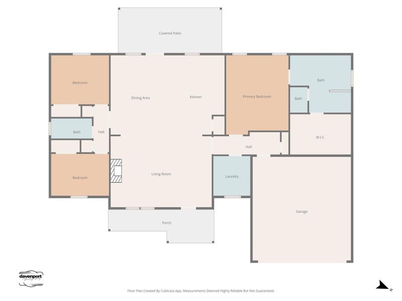 2D floor plan layout of this home in , Huntington, TX (Image 4).