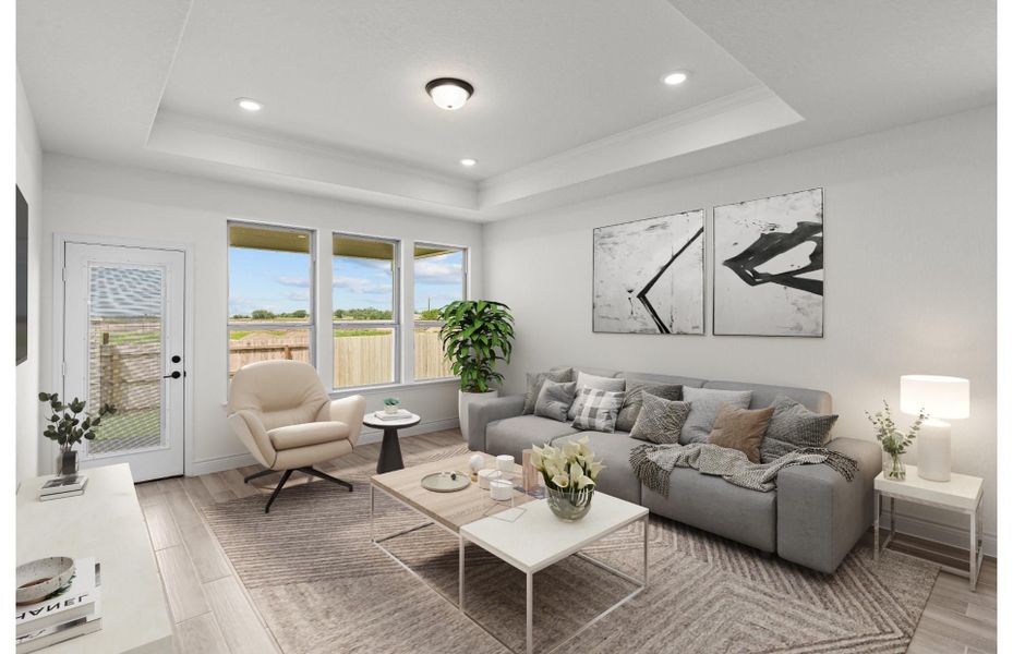 Furnished interior view inside a new home in Horizon Ridge, San Antonio (Image 4).