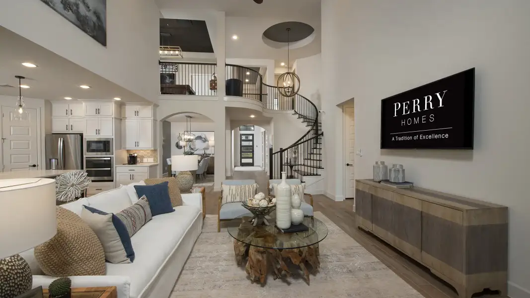 Representative furnished interior of a home built from the 3399W by Perry Homes in Briarley, Montgomery (Image 18).