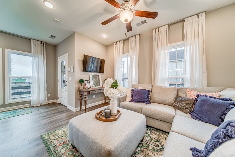Representative furnished interior of a home built from the Crawford by Parkside Builders in The Woods, Gallatin (Image 7).