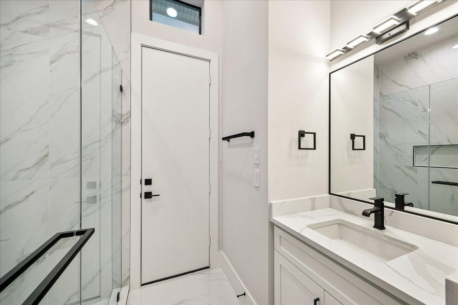 Furnished interior view inside a new home in , Bellaire (Image 17).