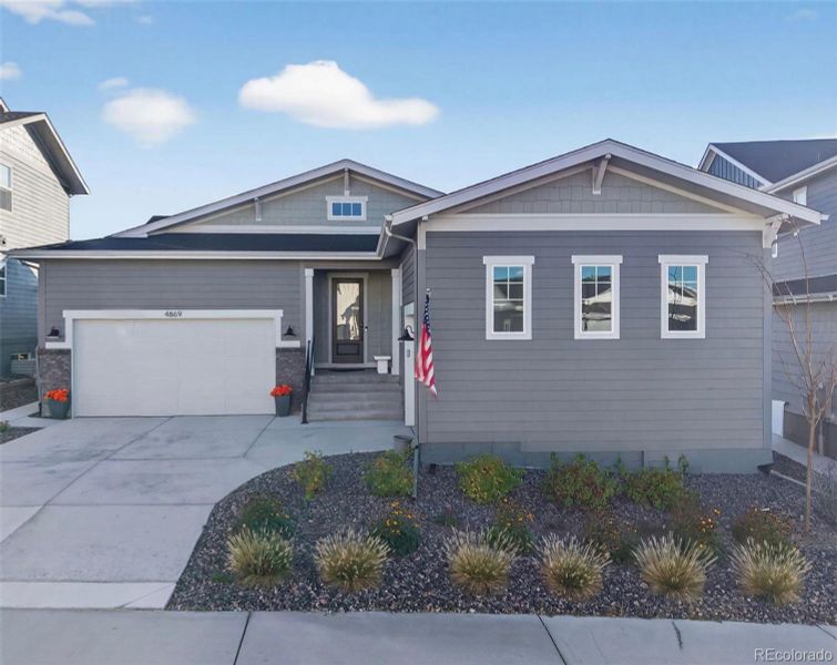 Exterior details and patio area of a home in Montaine, Castle Rock (Image 2).