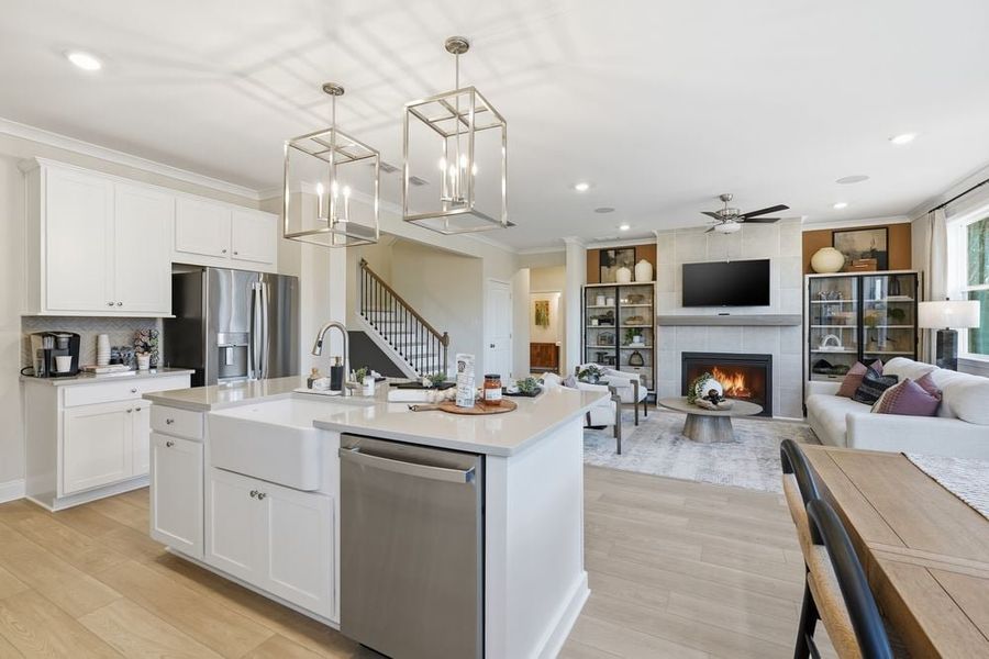 Representative furnished interior of a home built from the Essex by Taylor Morrison in Dreycott, Lawrenceville (Image 27).