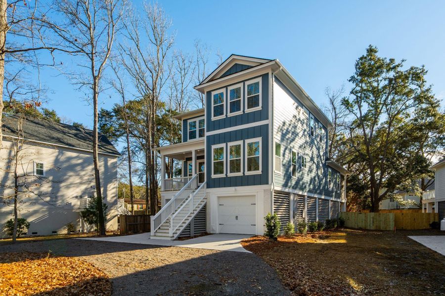 Front exterior of a new home in , Mount Pleasant, SC, highlighting curb appeal (Image 25).
