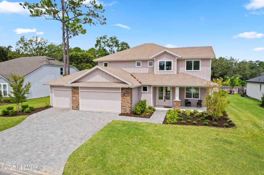 Front exterior of a new home in , Jacksonville, FL, highlighting curb appeal (Image 2). Front exterior of a new home in , Jacksonville, FL, highlighting curb appeal (Image 2).
