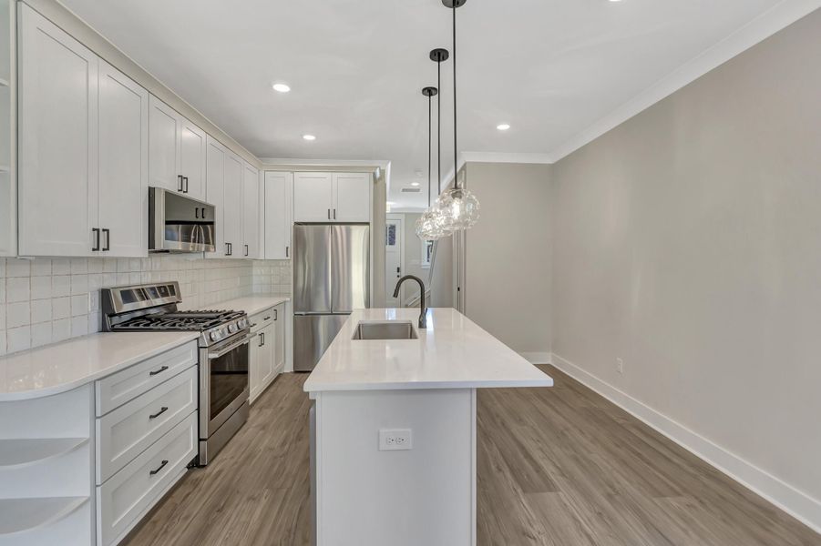Furnished interior view inside a new home in , Charleston (Image 16).