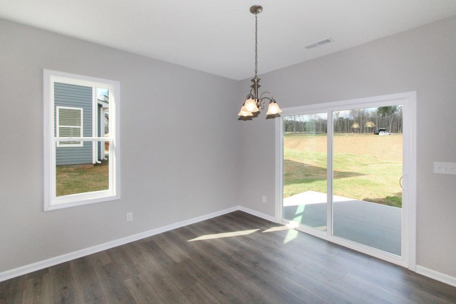 Representative unfurnished interior of a home built from the Nicklaus by RiverWILD Homes in Riverwood Ranch, Clayton (Image 17).
