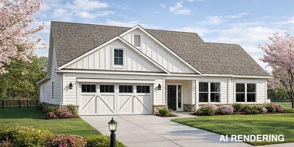 Front exterior of a new home in , Commerce, GA, highlighting curb appeal (Image 1). Front exterior of a new home in , Commerce, GA, highlighting curb appeal (Image 1).