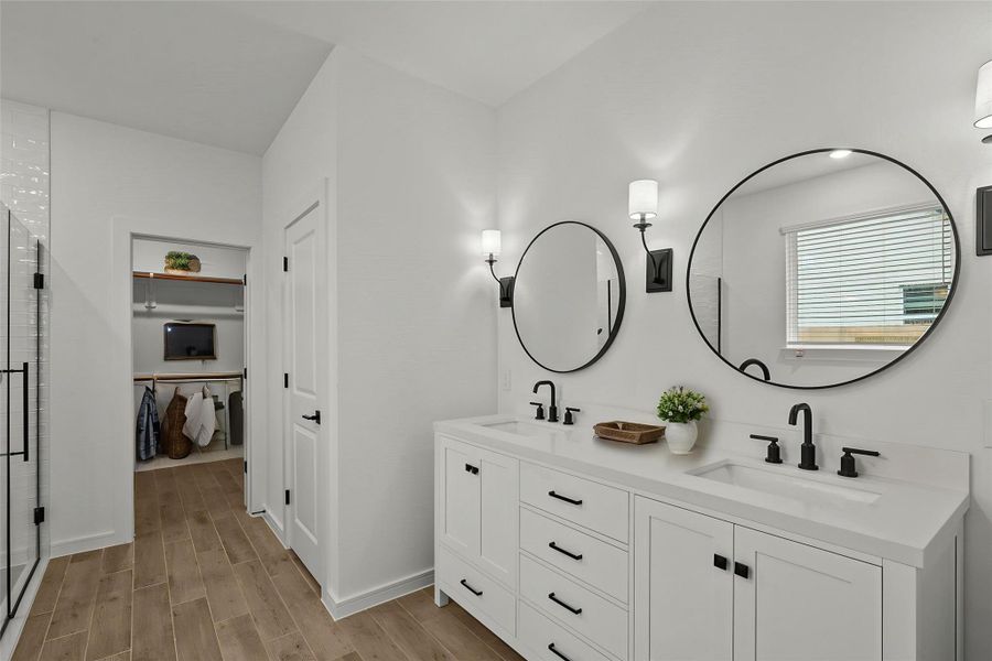 Spa-like primary bath (*Photo not of actual home and used for illustration purposes only.)