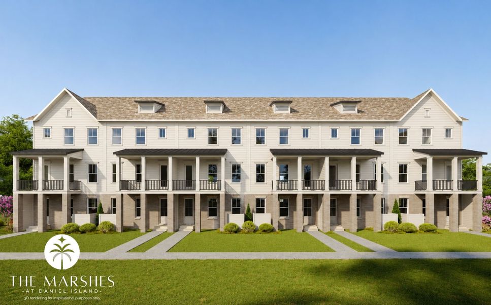 Image 11 representing the Pagett by Stanley Martin Homes in Marshes at Daniel Island Townhomes, Charleston, SC. Image 11 representing the Pagett by Stanley Martin Homes in Marshes at Daniel Island Townhomes, Charleston, SC.