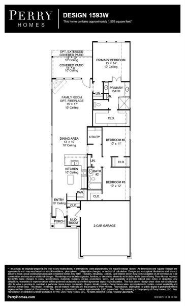 2D floor plan layout of this home in Jordan Ranch, Fulshear, TX (Image 5).