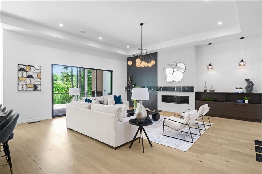 Furnished interior view inside a new home in , Atlanta (Image 34).