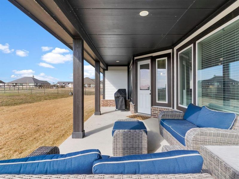Exterior details and patio area of a home in Fairview Meadows, New Fairview (Image 20).
