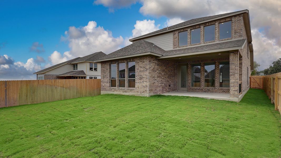 Exterior details and patio area of a home in Kallison Ranch, San Antonio (Image 27).