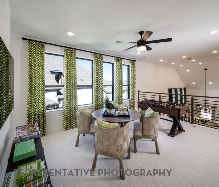 Furnished interior view inside a new home in The Highlands, Porter (Image 14). Furnished interior view inside a new home in The Highlands, Porter (Image 14).