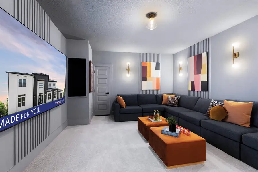 Representative furnished interior of a home built from the The Mozart by David Weekley Homes in Leander Estates, Leander (Image 4).