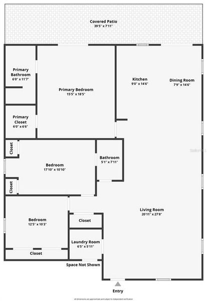 2D floor plan layout of this home in , Oak Hill, FL (Image 5).