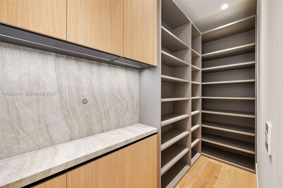 Inside Hidden Pantry Inside Hidden Pantry