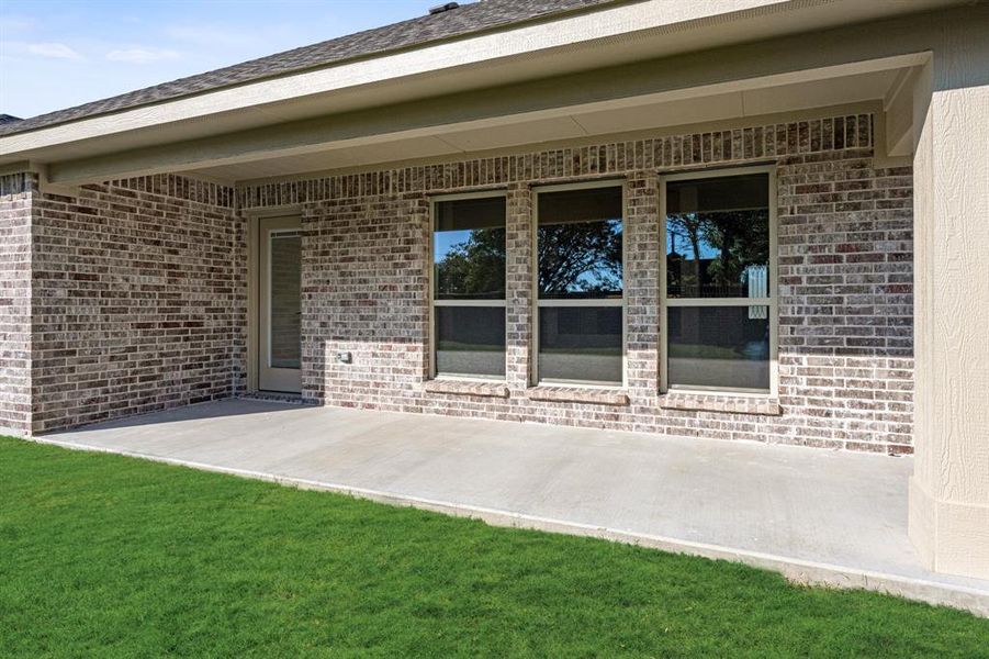 Exterior details and patio area of a home in Godley Ranch Classic, Godley (Image 22). Exterior details and patio area of a home in Godley Ranch Classic, Godley (Image 22).